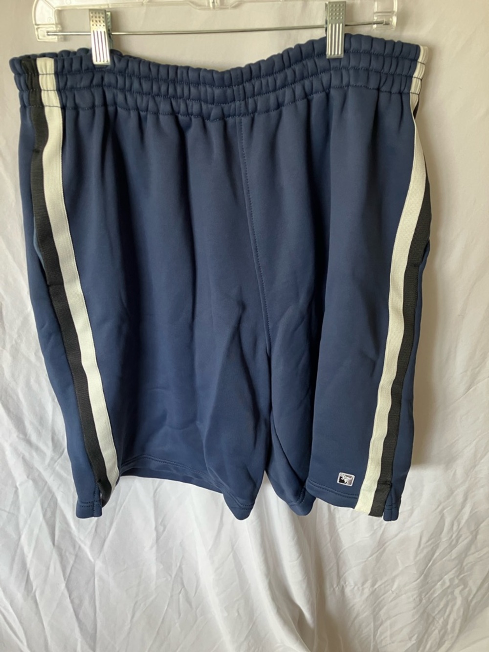 Coach: Blue/White Athletic Shorts-Pockets- 100% cotton- XL
